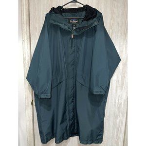 LL Bean Outdoors Gore-Tex Men’s Sz. XXL Stowaway Hooded Green Rain Jacket Coat